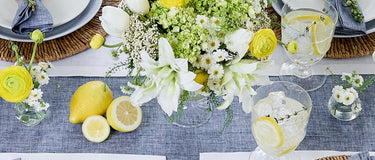 Solino Home Athena Tablecloth Chambray Indigo