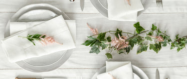 Here’s How To Create An All-White Tablescape With Layers and Textures
