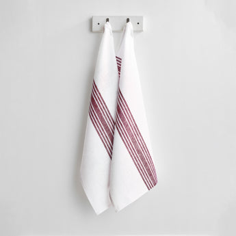 Burgundy & White