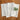 Natural & White | Amalfi Stripe Natural & White Linen Dinner Napkins Folded For Product Display