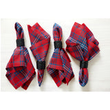 Red & Navy Tartan