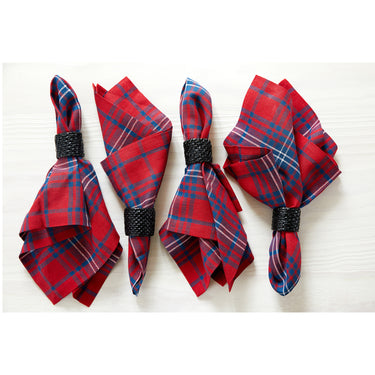 Red & Navy Tartan