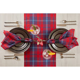 Red & Navy Tartan