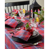 Red & Navy Tartan