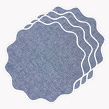 White & Chambray Indigo