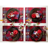 Red & Navy Tartan