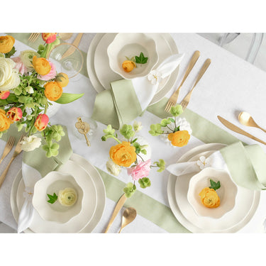 Sage Green & White