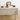 Brown & Cream | Amalfi Stripe Brown & Cream Linen Tablecloth Displayed Flat For Product View