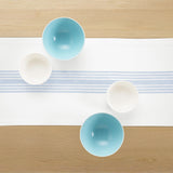 Dusty Blue & White