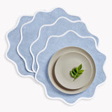 White & Chambray Blue