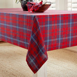 Red & Navy Tartan