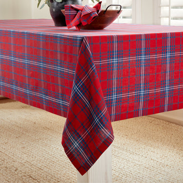 Red & Navy Tartan
