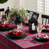 Red & Navy Tartan