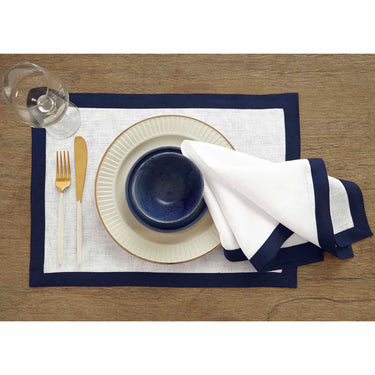 Navy & White