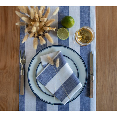 Navy & White
