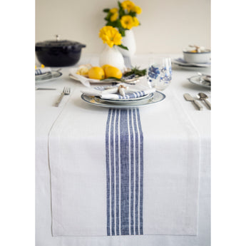 Navy & White