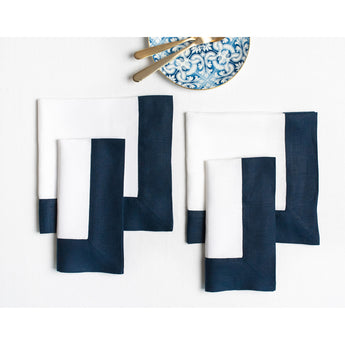 Navy & White