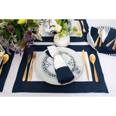 Navy & White