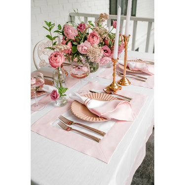 Blush Pink & White