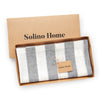 Grey and White Cabana Stripe