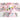Cherry Blossom & White | Solino Home Amalfi Stripe Cherry Blossom & White Elegant Dining Setup With Textured Linen Table Runner