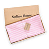 Cherry Blossom and White Amalfi Stripe