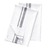 Grey and White French Stripe