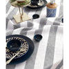 Grey and White Cabana Stripe