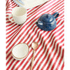 Red and White Amalfi Stripe