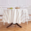 Natural and White Cabana Stripe