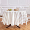 Natural and White Cabana Stripe