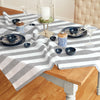 Grey and White Cabana Stripe