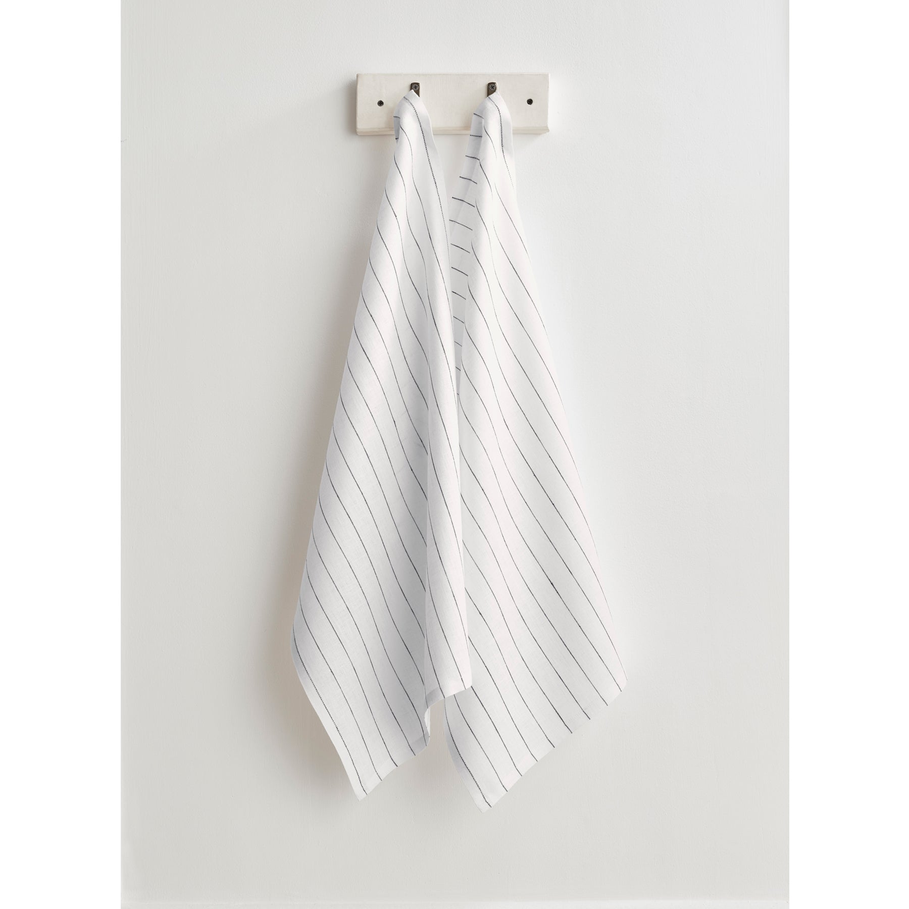 White and Black Pinstripe