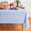 Hydrangea Blue Gingham