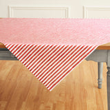 Red & White | Amalfi Stripe Red & White Linen Table Throw Styled On An Elegant Dining Table