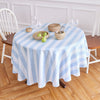 Sky Blue and White Cabana Stripe
