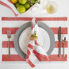 Red and White Cabana Stripe