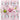 Cherry Blossom & White | Solino Home Amalfi Stripecherry Blossom & White Soft Woven Table Runner Layered With Dinnerware And Candles