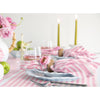 Cherry Blossom and White Amalfi Stripe