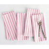 Cherry Blossom and White Amalfi Stripe