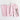 Cherry Blossom & White | Amalfi Stripe Cherry Blossom & White Linen Dinner Napkins Folded For Product Display