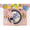Red and White Amalfi Stripe