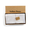 Natural and White Narrow Stripe