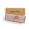 Cinnamon and White Amalfi Stripe