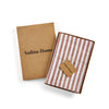 Cinnamon and White Amalfi Stripe