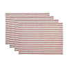 Cinnamon and White Amalfi Stripe