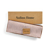 Cinnamon and White Narrow Stripe