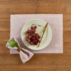 Cinnamon and White Narrow Stripe