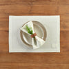Sage and White Narrow Stripe