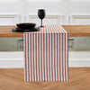 Cinnamon and White Amalfi Stripe